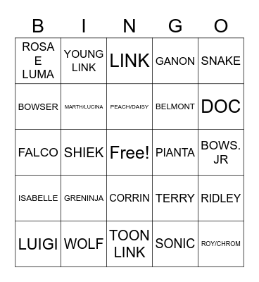 SIGA BINGO LEAGUE Bingo Card