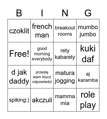 Dora the Explorer Bingo Card