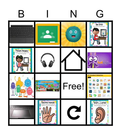 Computer Lab Bingo Card