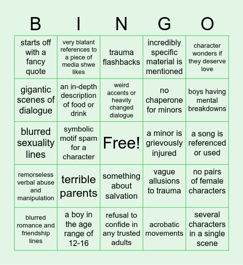 World Machine/Ezhara/Argonautilus Bingo Card