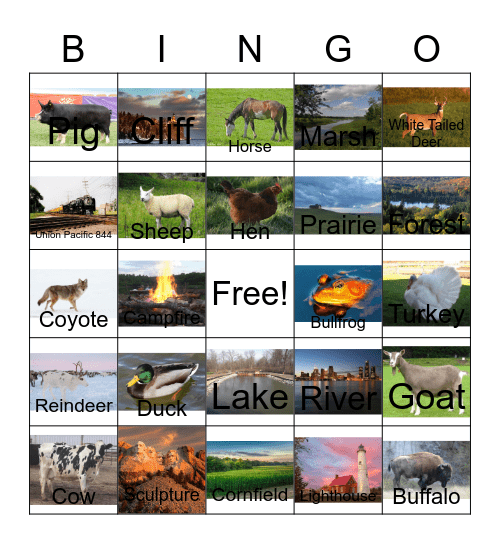 Farms and other Midwest related stuff Bingo Card