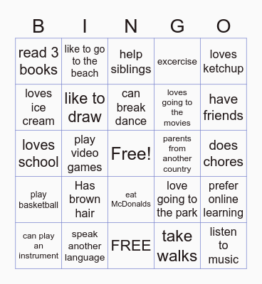 Culture and Diversity BINGO Card