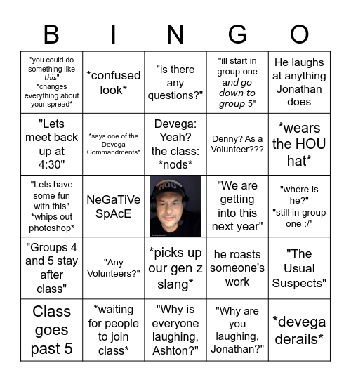 Devega Bingo Card