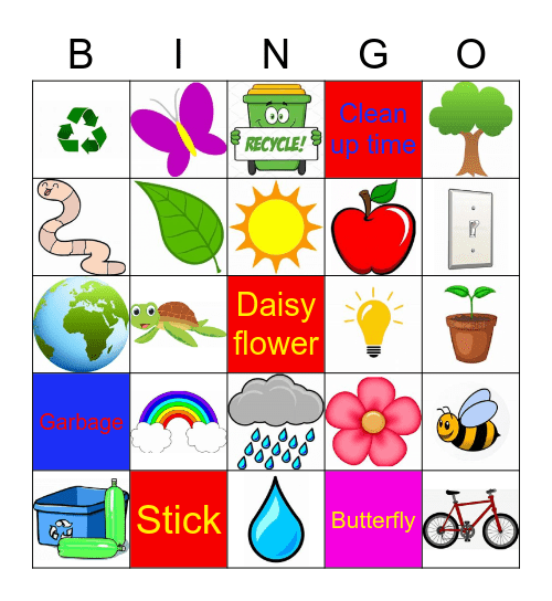 Earth Day Bingo Card