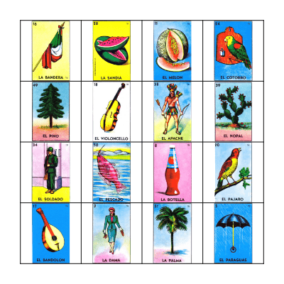 Loteria Bingo Card