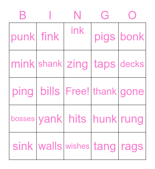 Bingo Card