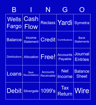 Accounting Bingo Card