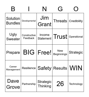 ELP BINGO! Bingo Card