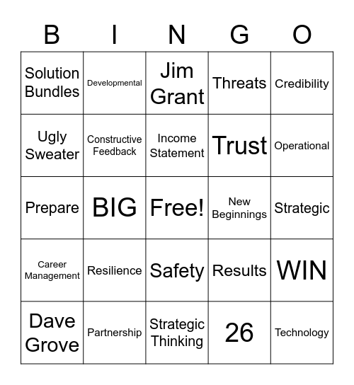 ELP BINGO! Bingo Card