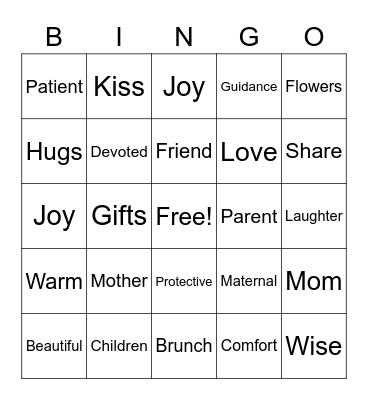 HAPPY MOTHER'S DAY Bingo Card