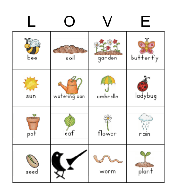 SPRING Bingo Card