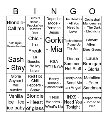 MUZIEKBINGO KSA WYTEWA Bingo Card