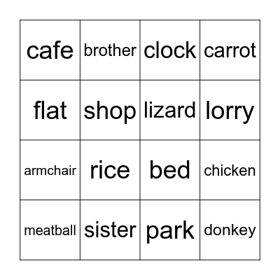 Let's Play! Bingo Card