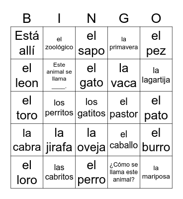 Step 2 Unit 6 Bingo Card