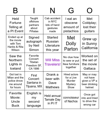 Brenda's Bingo! Bingo Card