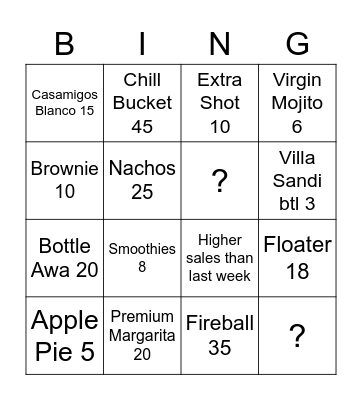 MooMba Staff Bingo Card