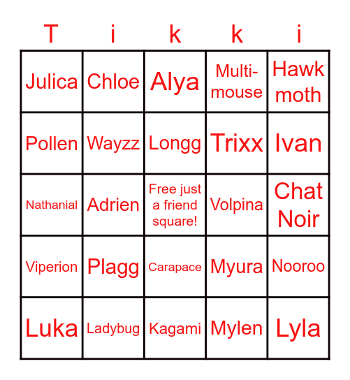 MLB bingo Card