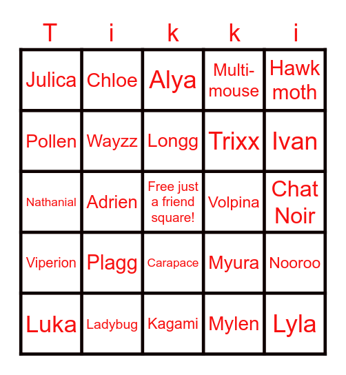 MLB bingo Card