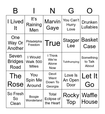 Bingo 38 Bingo Card