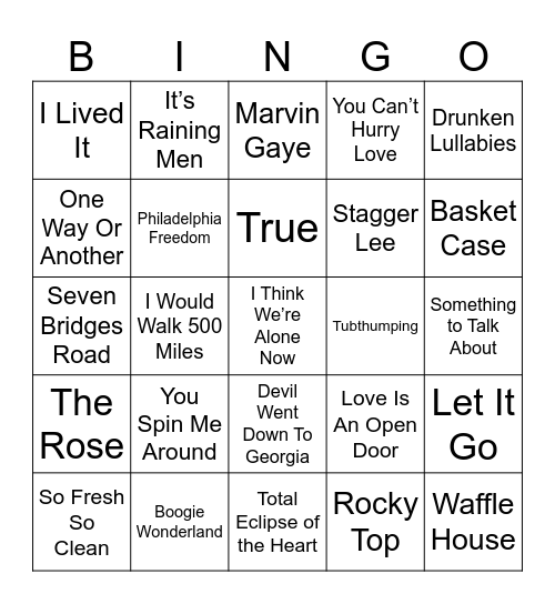 Bingo 38 Bingo Card