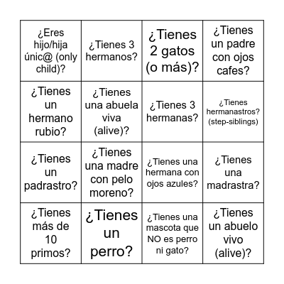 Find someone who.... Bingo Card
