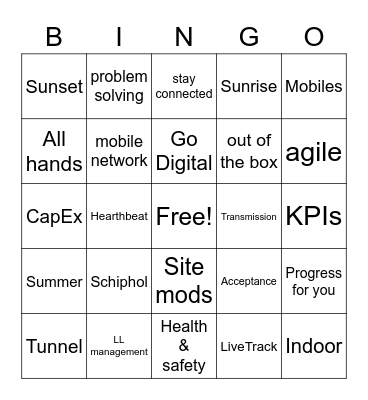 Access Deploy awesomeness Bingo Card