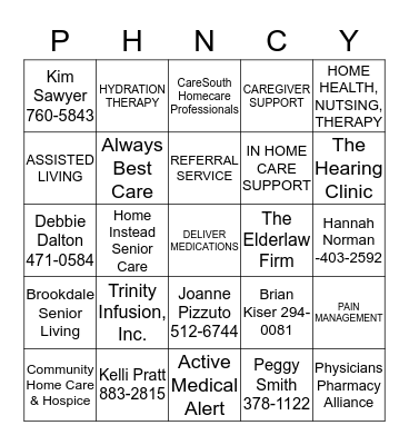 GAME TIME Bingo Card