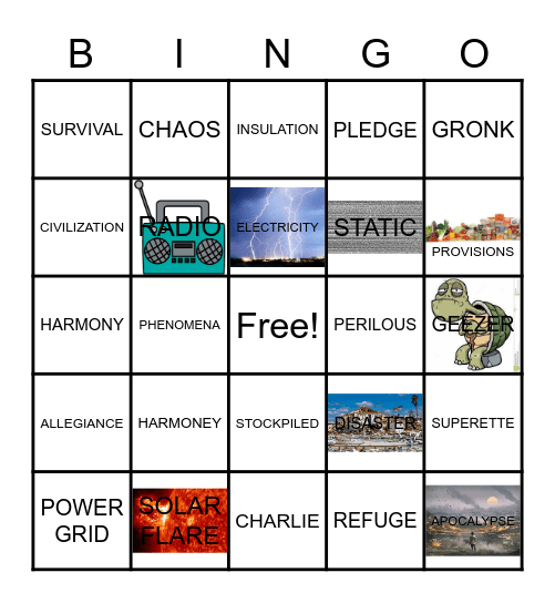 THE BIG DARK Bingo Card