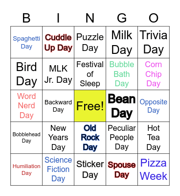 Triage Bingo Card