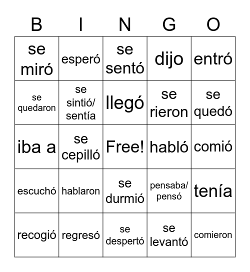Walker Problemas en Paraíso Bingo Card
