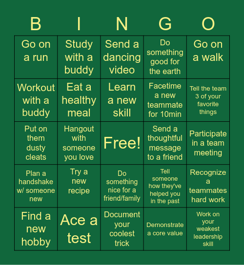 CPP Bingo Card