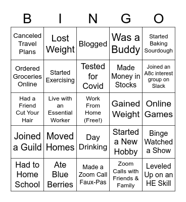 Hobbes Bingo Card