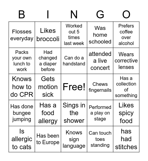 Thursday Bingo 2 Bingo Card