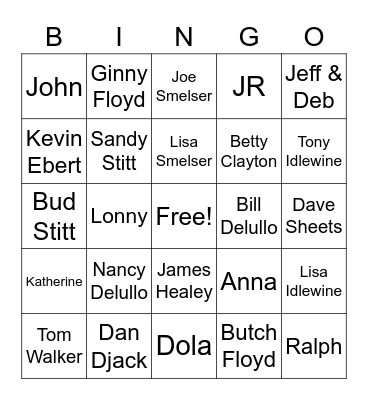 CHAPTER E FUN Bingo Card