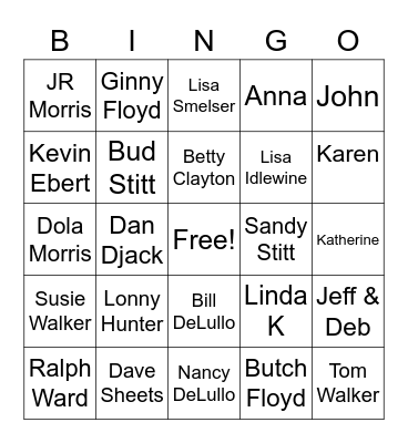 CHAPTER E FUN Bingo Card