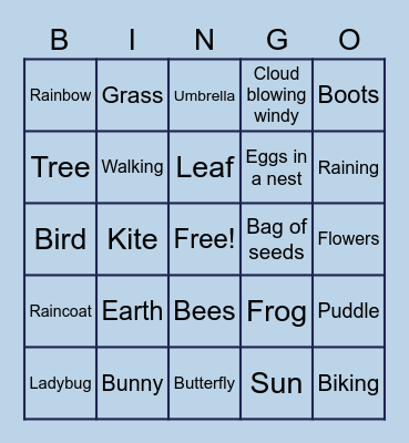 Best Buddies: Spring Has Sprung! (Word Edition) Bingo Card