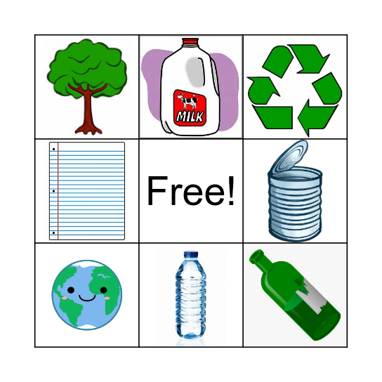 Earth Day Bingo Card