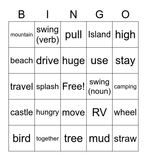 Week 3 Bingo Card