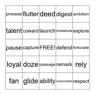 Words Every 3rd Grader Should Know Bingo Card