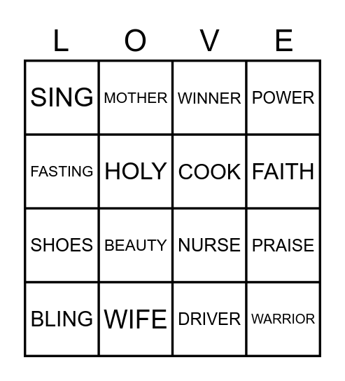 UNSTOPPABLE WOMEN! Bingo Card