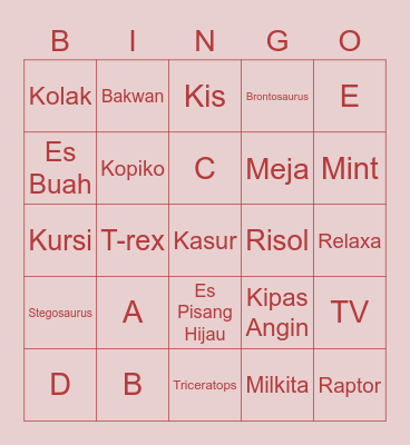 SFT98ZJQ Bingo Card