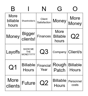 Hynä-Bingo Card