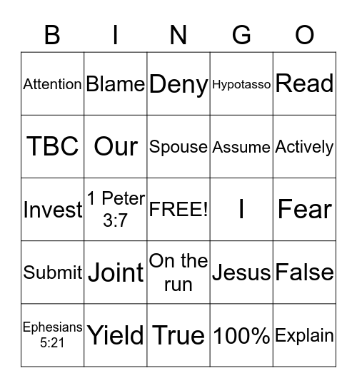 Trust Building Communication Bingo Card