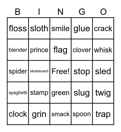 BLENDS BINGO Card