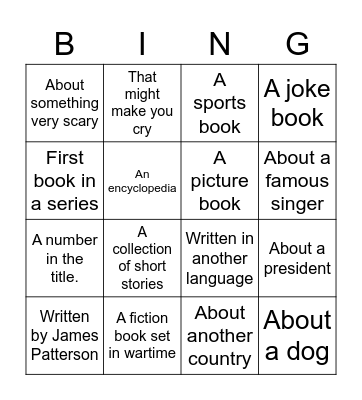 Library Hunt Bingo! Bingo Card
