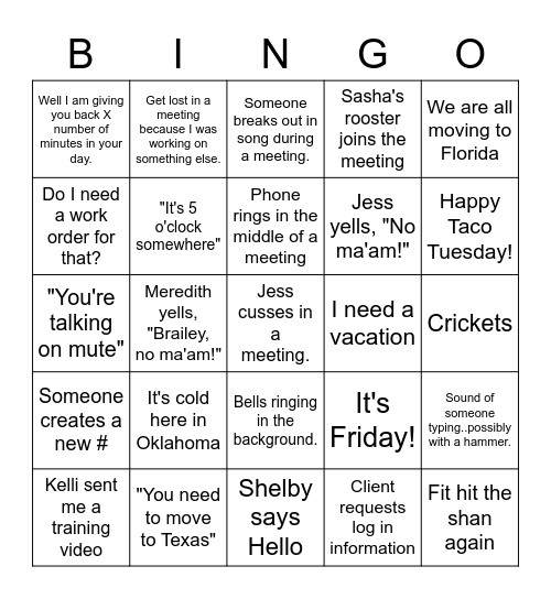 Clearstone BINGO Card