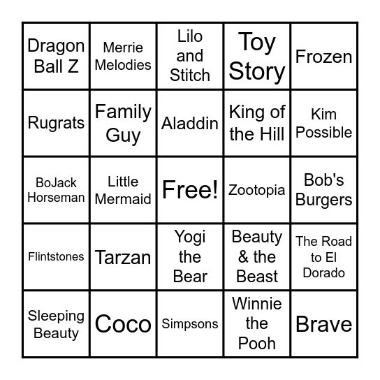 Team McAuliffe Music BINGO Card