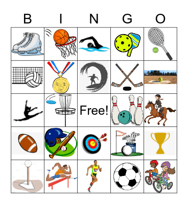 Sports Bingo Card