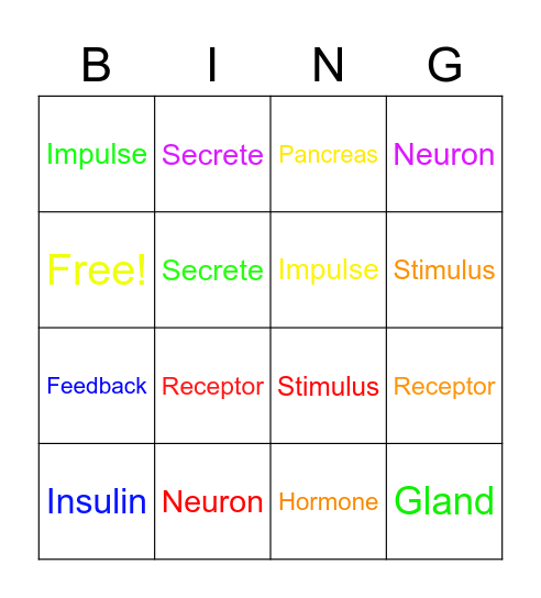 QTR4:#1Vocabulary 131-140 Bingo Card