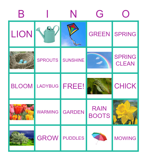 SPRINGO! Bingo Card